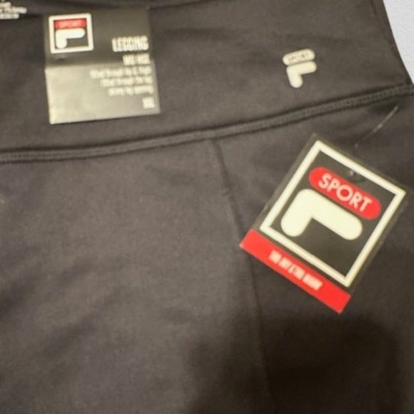 FILA Sport Black Fleece Lined Leggings  (2)  4315  NWT - Picture 6 of 9